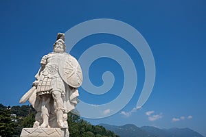 Antique statue, Villa Olmo, Como photo