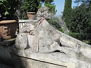 Antique statues Villa d'Este