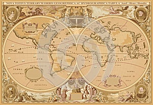 Antique style World Map