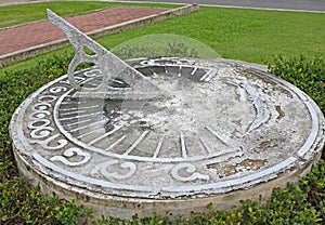 Antique sundial