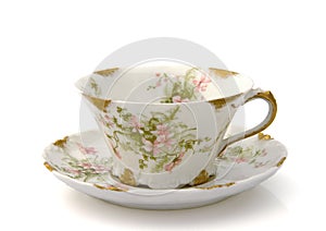 Antique Teacup and Saucer photo