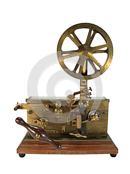 Antique telegraph isolated