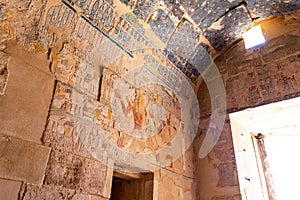 The antique temple of female pharao Hatchepsut near Luxor in Egypt