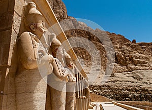 The antique temple of female pharao Hatchepsut near Luxor in Egypt