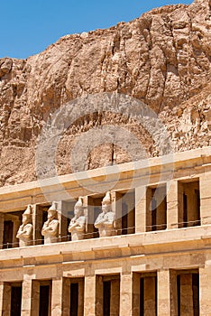 The antique temple of female pharao Hatchepsut near Luxor in Egypt