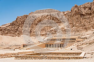 The antique temple of female pharao Hatchepsut near Luxor in Egypt