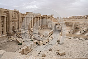The antique Theatre of Palmyra, Syria