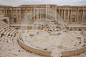 The antique Theatre of Palmyra, Syria