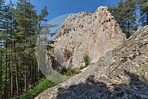 Antique Thracian Sanctuary Eagle Rocks near town of Ardino, Bulgaria