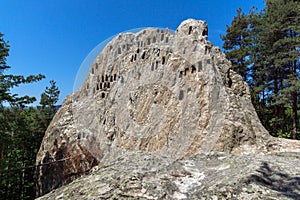 Antique Thracian Sanctuary Eagle Rocks near town of Ardino, Bulgaria