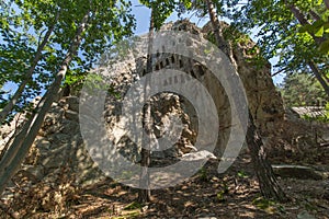 Antique Thracian Sanctuary Eagle Rocks near town of Ardino, Bulgaria