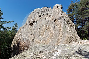 Antique Thracian Sanctuary Eagle Rocks near town of Ardino, Bulgaria