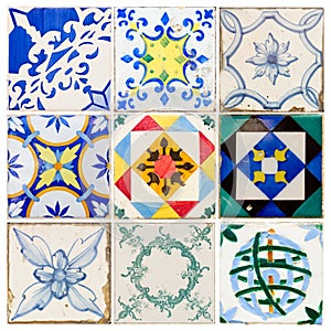 Antique tiles of Lisbon photo