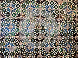 Antique tiles, National Palace, Sintra, Portugal