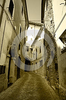 Antique town alley