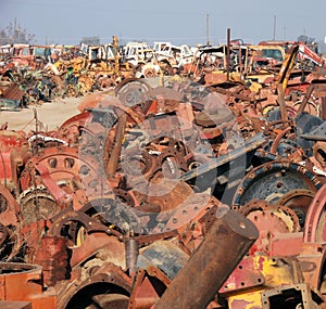 antique tractor parts boneyard
