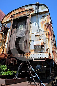 Antique train wagon
