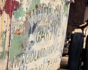 Antique Truck Door at Mollie Kathleen Gold Mine