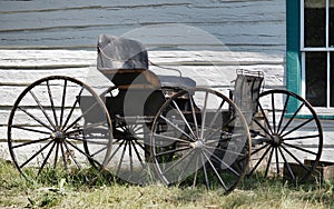 Antique Two Seater Horse Drawn Buggy