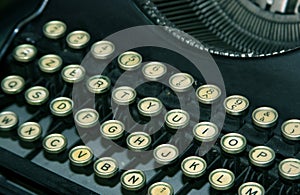 Antique typewriter photo