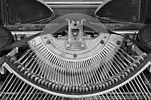 Antique Typewriter - An Antique Typewriter Showing Traditional Typebars II