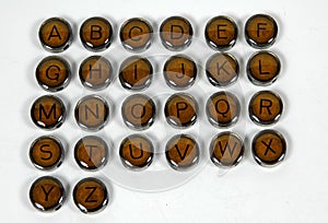 Antique Typewriter Keys