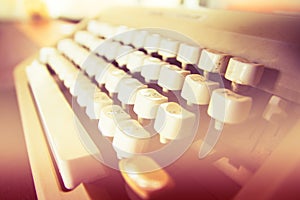 antique typewriter keys