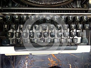 Antique typewriter old classic