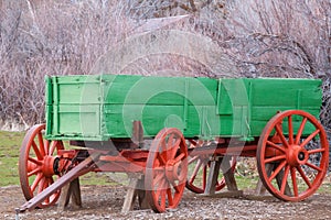 Antique US army supply wagon