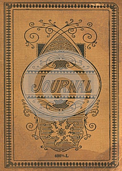 Antique Vintage Diary Journal Book Cover photo