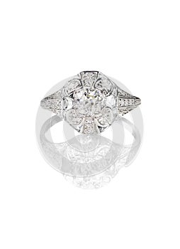 Antique vintage wedding diamond engagement ring
