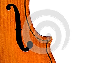Antique Violin on white