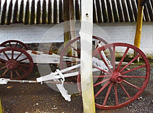 Antique wagon whee collor