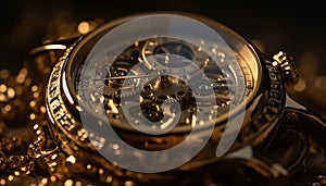 Antique watch machinery, restoring elegance with accuracy generated by AI