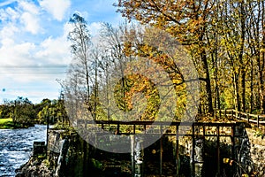 Antique water tunnel for old mill