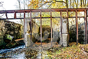 Antique water tunnel for old mill