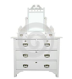 Antique White Dressing Table