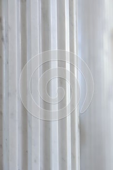 Antique White Marble Fluted Column