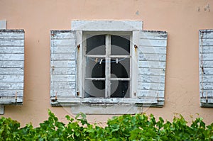 Antique windows in Budva ,Montenegro