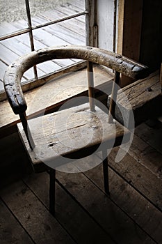 Antico di legno sedie 