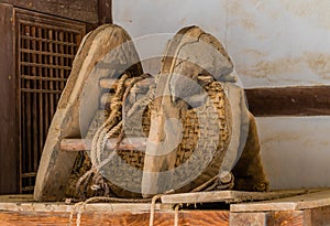 Antique wooden farm animal yoke