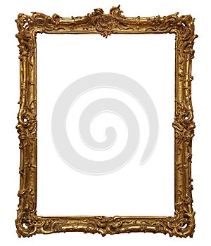 Antique wooden frame photo