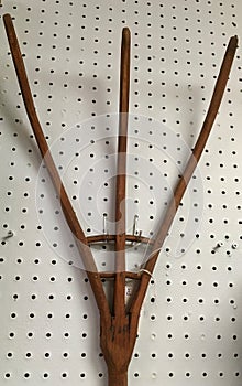 Antique wooden hay rake - hand made