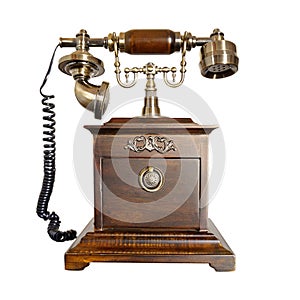 Antique Wooden Phone