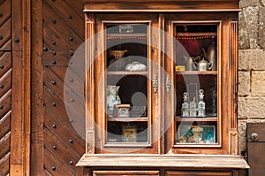 Antique wooden sideboard