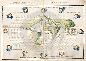 Antique world map