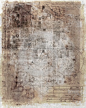 Antique, worn document