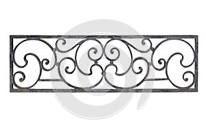 Antique wrought iron railing