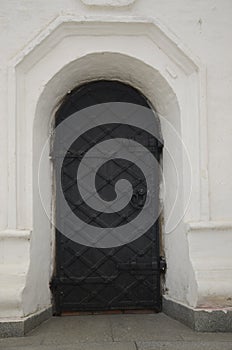 Antiqued door in church, Kiev