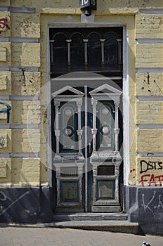 Antiqued door in Kiev